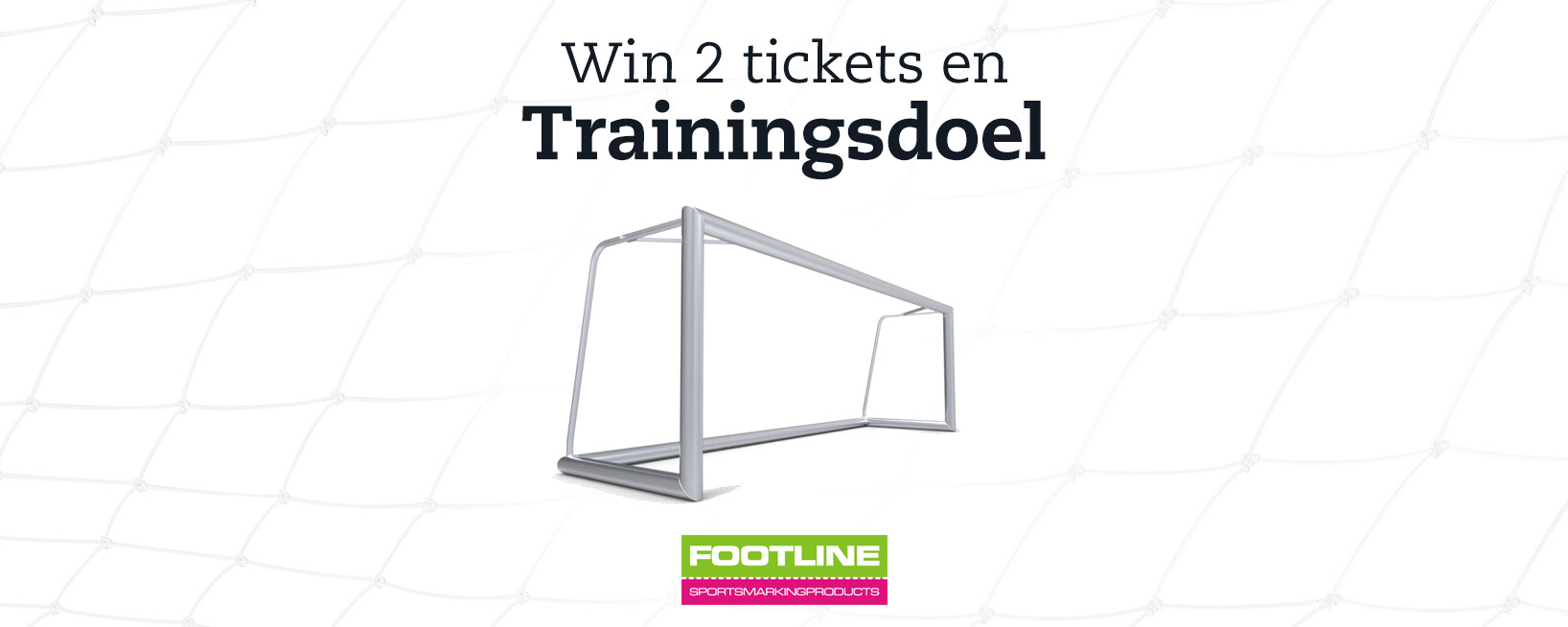 Win een trainingsdoel van Footline en 2 tickets voor een wedstrijd in de Jupiler Pro League