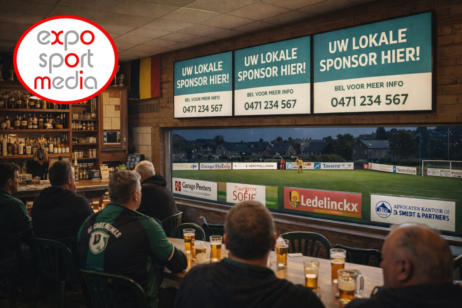 Community DOOH: digitale sponsoring versterkt het commerciële model van voetbalclubs